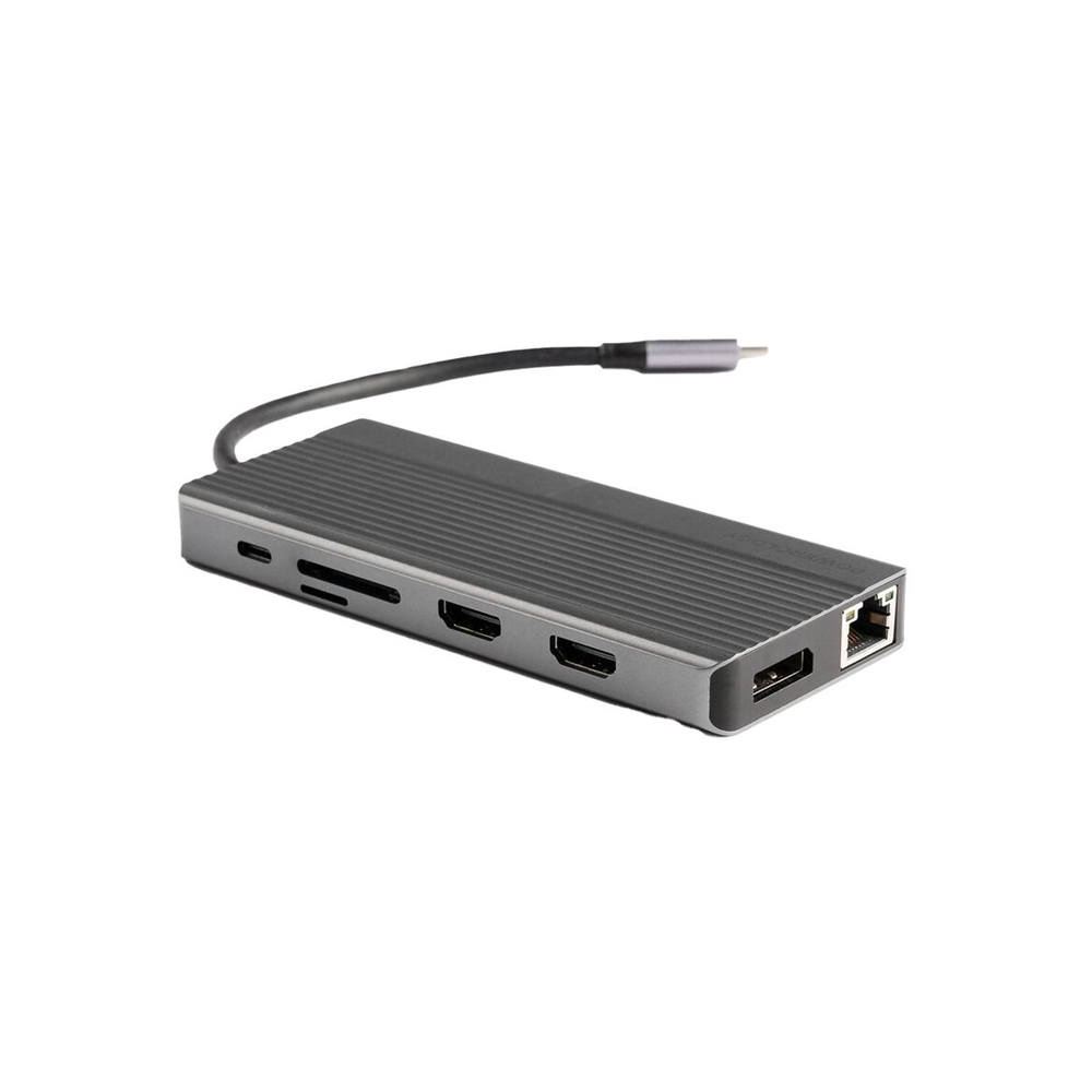 باور لوجي 13 في 1 USB-C Hub 4K HDMI تايب-سي إيثرنت PD 100W