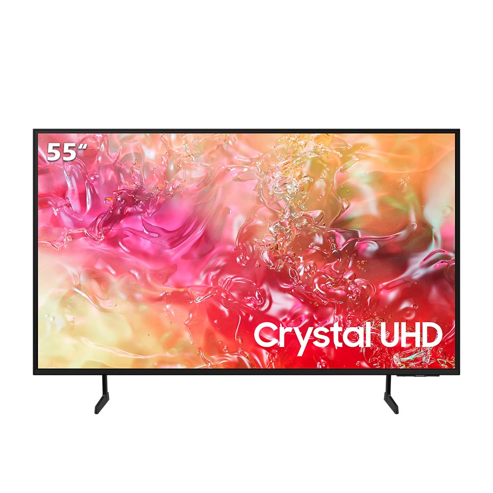تلفزيون سامسونج 55 بوصة 4K Crystal UHD الذكي مع ريسيفر داخلي مدمج - DU7000 (2024)