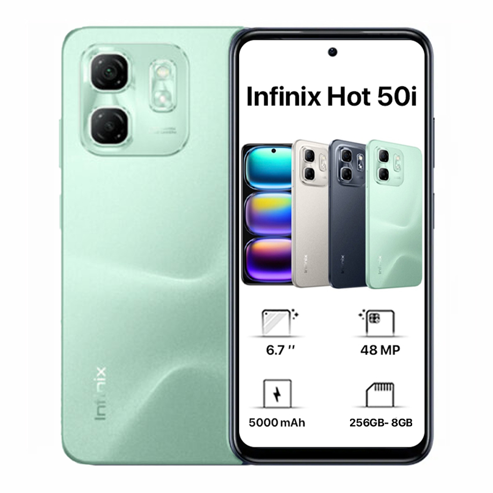 انفينيكس هوت 50i ثنائي الشريحة - 256 جيجا، 8 جيجا رام، 4G