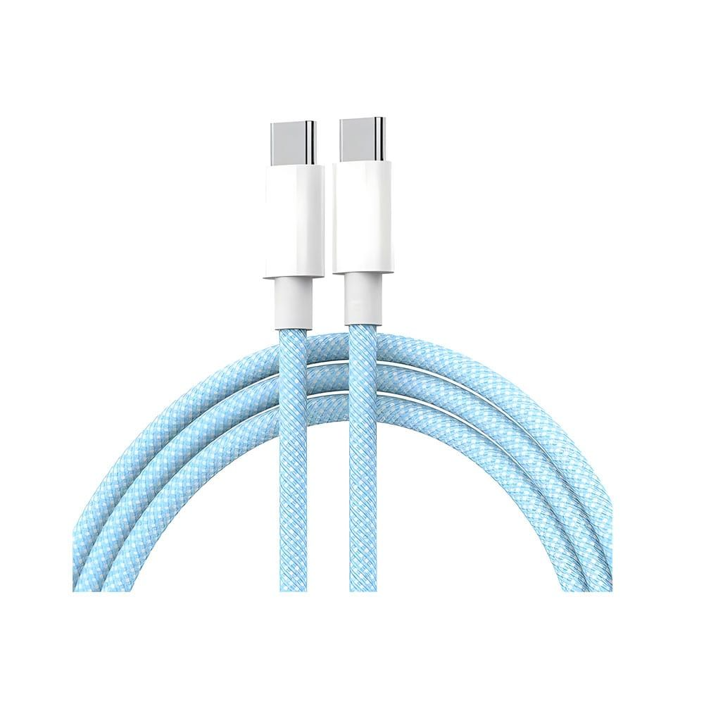 كابل USB-C إلى USB-C من L'avvento MP35 منسوج جديد بقوة 60 وات بطول 1.2 متر