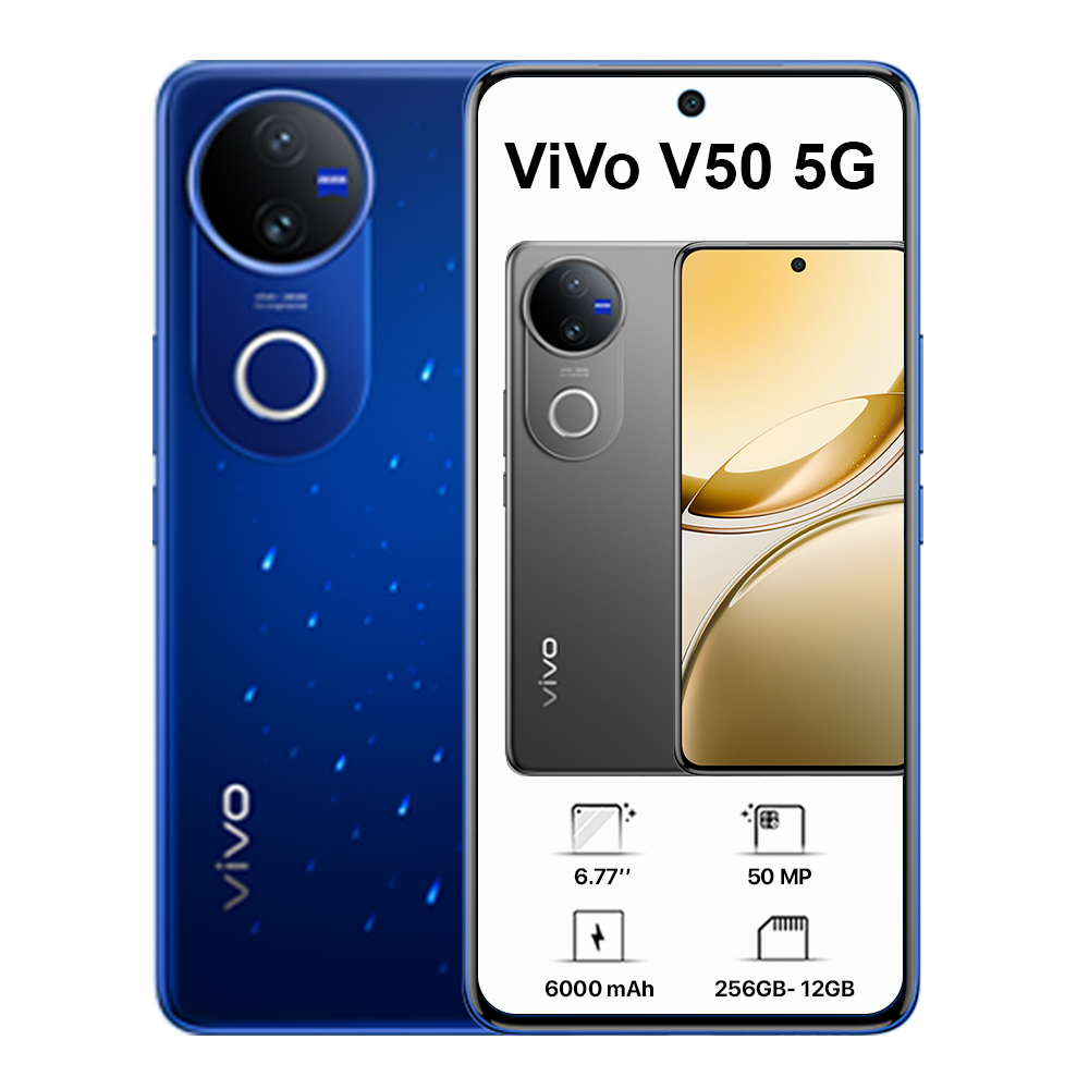 فيفو V50 ثنائي الشريحة - 256 جيجا، 12 جيجا رام، 5G