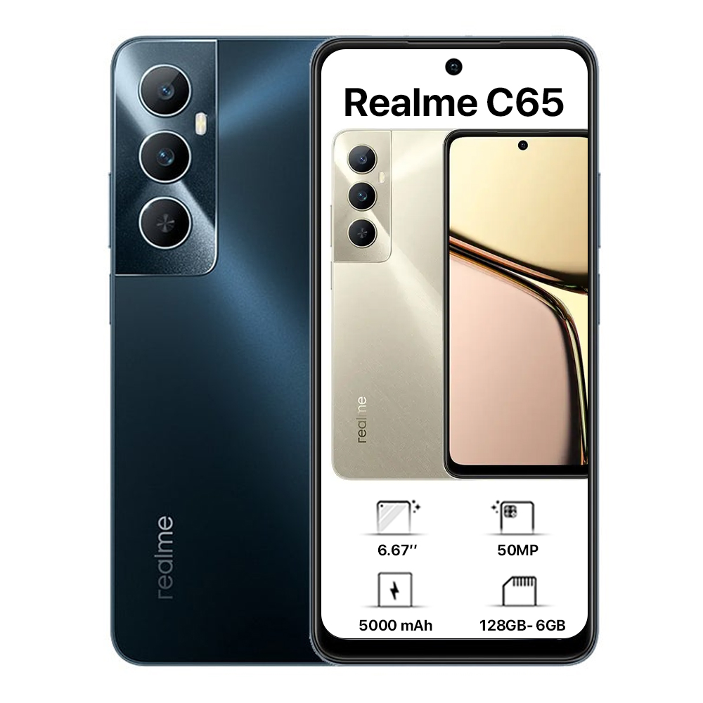 ريلمي C65 ثنائي الشريحة - 128 جيجابايت، 6 جيجابايت رام، 4G