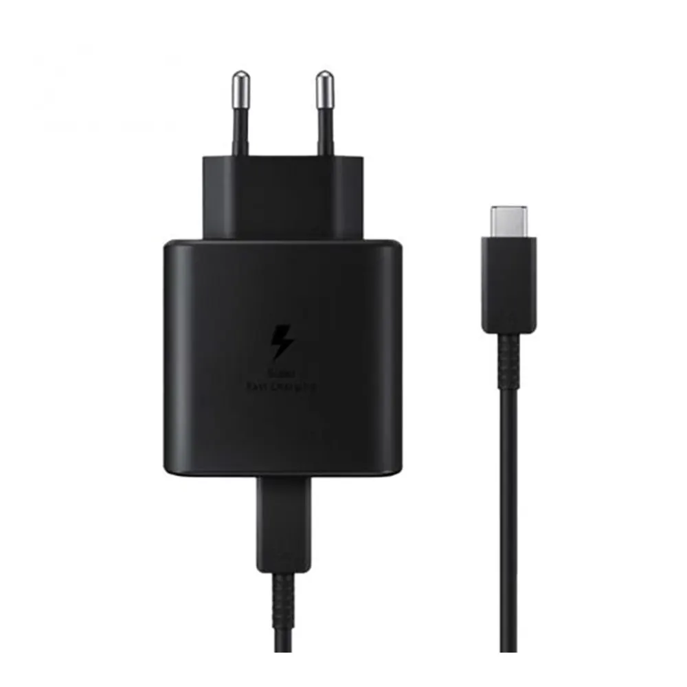 شاحن سامسونج فائق السرعة بقوة 45 واط مع كابل USB-C
