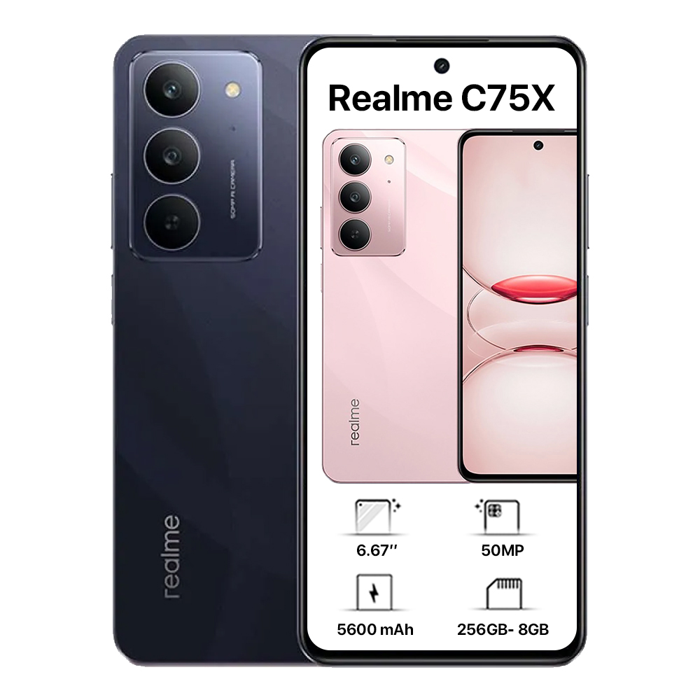 ريلمي C75X ثنائي الشريحة - 256 جيجابايت، 8 جيجابايت رام، 4G
