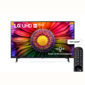 تلفزيون إل جي الذكي 4K مقاس 43 بوصة مع جهاز استقبال مدمج - 43UR801